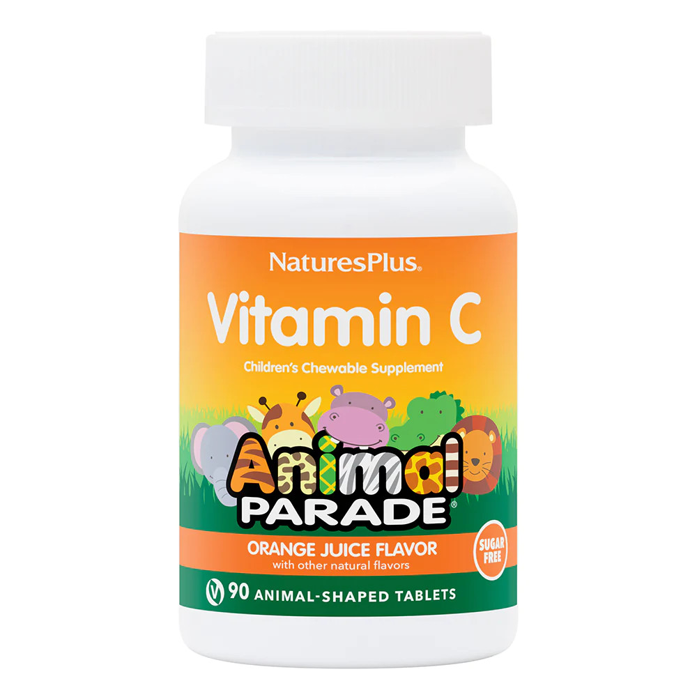 Вітаміни та мінерали Natures Plus Animal Parade Vitamin C Sugar-Free, 90 жувальних таблеток