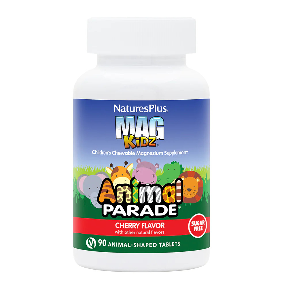 Вітаміни та мінерали Natures Plus Animal Parade Mag Kidz Sugar Free, 90 жувальних таблеток