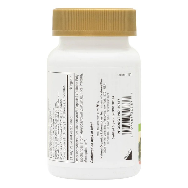 Витамины и минералы Natures Plus Source of Life Garden Vitamin K2 120 mcg, 60 вегакапсул. Фото 3