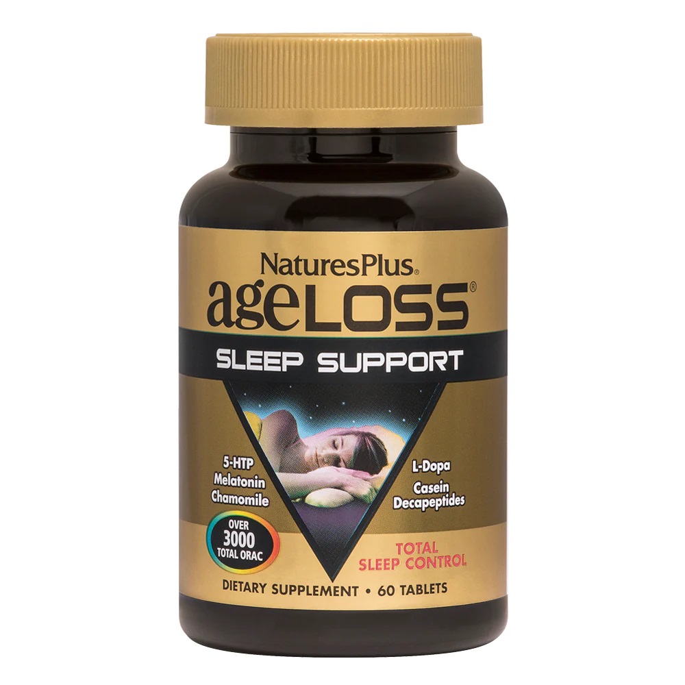 Натуральная добавка Natures Plus Age-Less Slepp Support, 60 таблеток