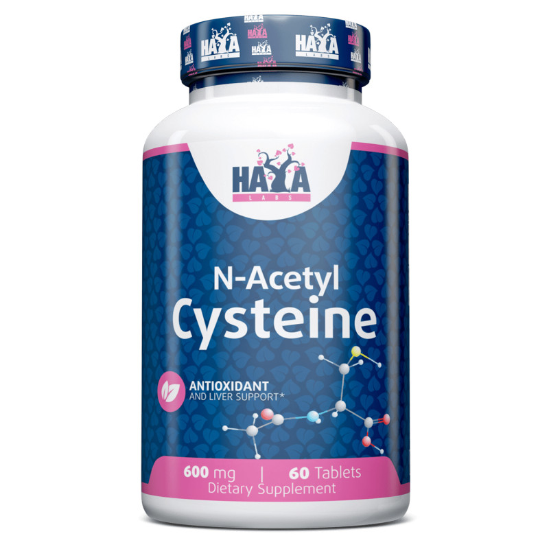 Аминокислота Haya Labs N-Acetyl Cysteine, 60 таблеток