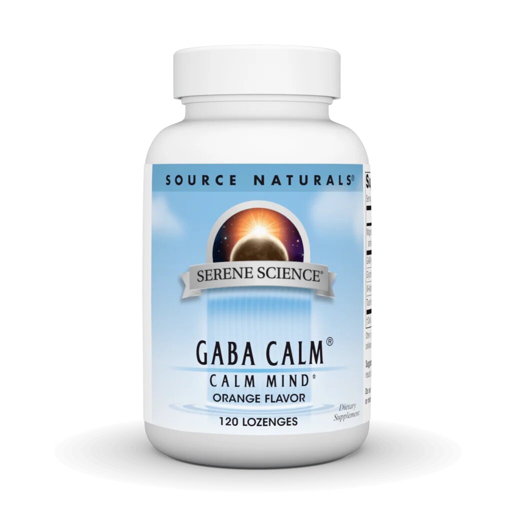 Амінокислота Source Naturals Serene Science GABA Calm, 120 льодяників