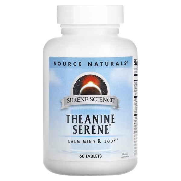 Амінокислота Source Naturals Serene Science Theanine Serene Calm Mind & Body, 60 таблеток