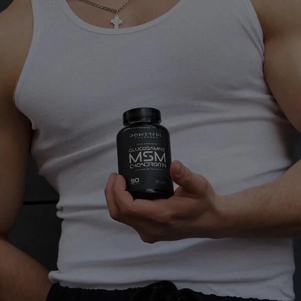 Препарат для суглобів і зв'язок Powerful Progress Glucosamine Chondroitin MSM, 90 таблеток. Фото 2