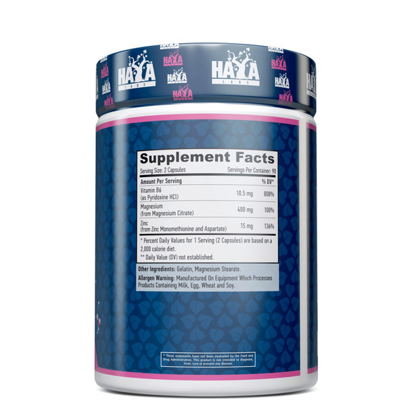Стимулятор тестостерону Haya Labs ZMA, 180 капсул. Фото 2