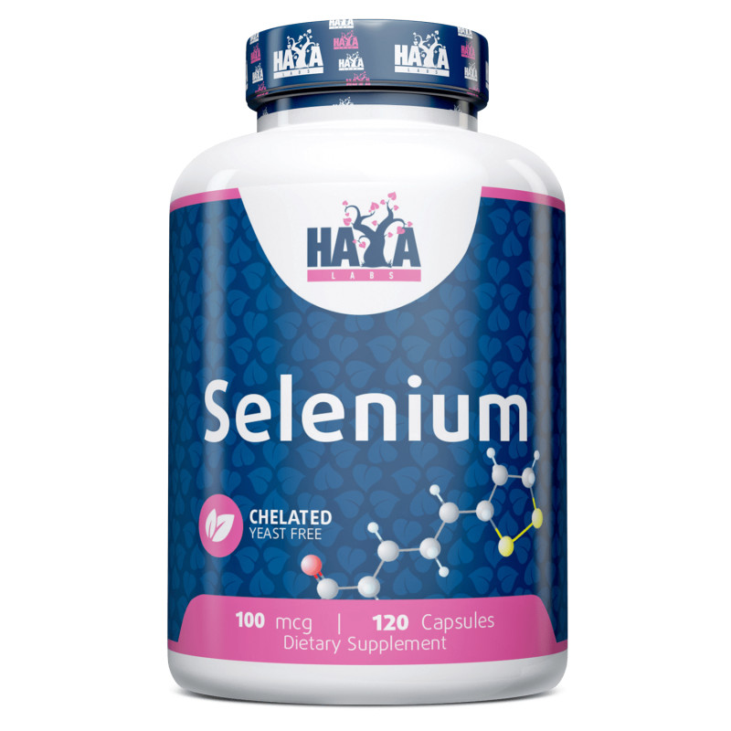 Вітаміни та мінерали Haya Labs Selenium 100 mcg, 120 капсул