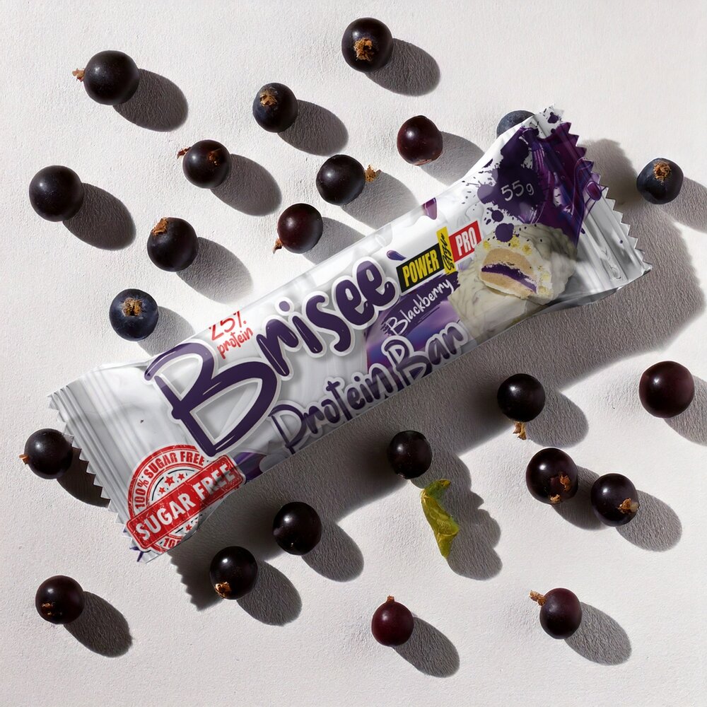 Батончик Power Pro Brisee Protein Bar 25% Sugar Free, 55 грам. Фото 7