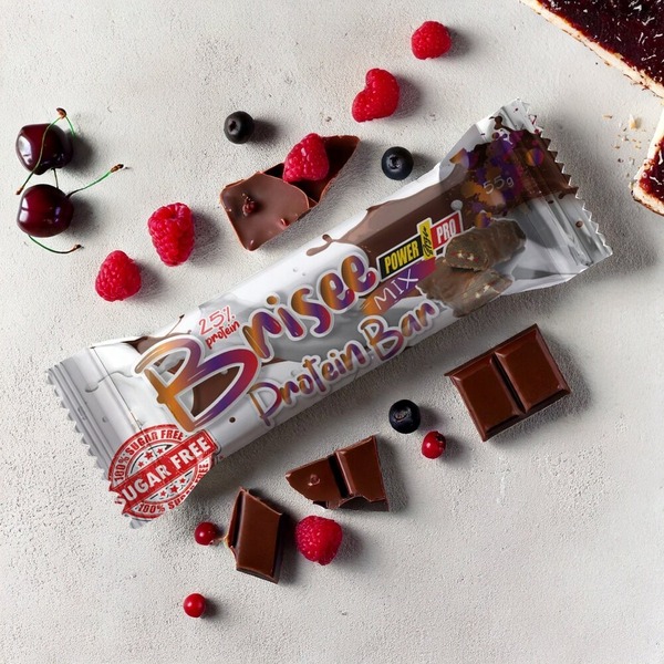 Батончик Power Pro Brisee Protein Bar 25% Sugar Free, 55 грам. Фото 3