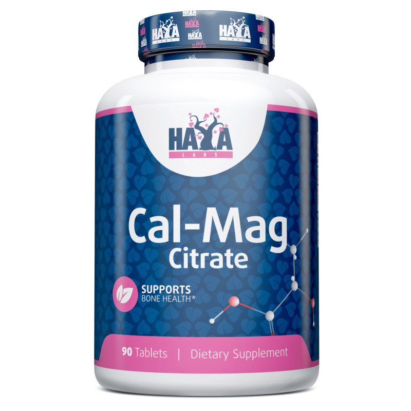 Витамины и минералы Haya Labs Cal-Mag Citrate, 90 таблеток