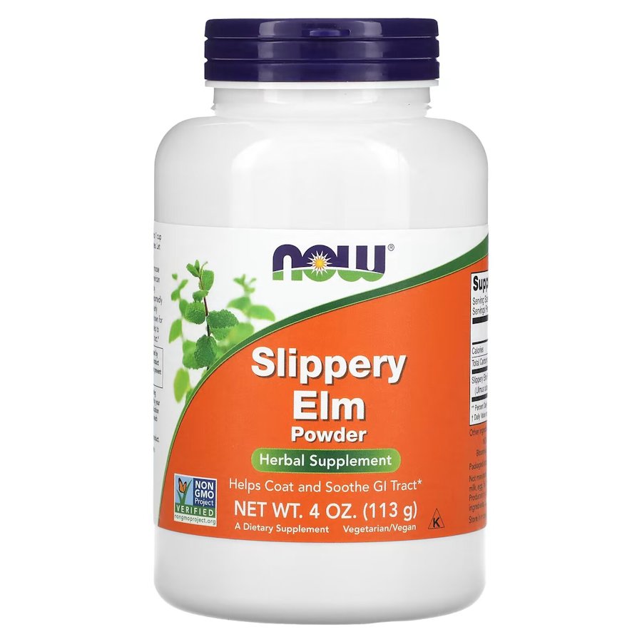 Натуральна добавка NOW Slippery Elm, 113 грам