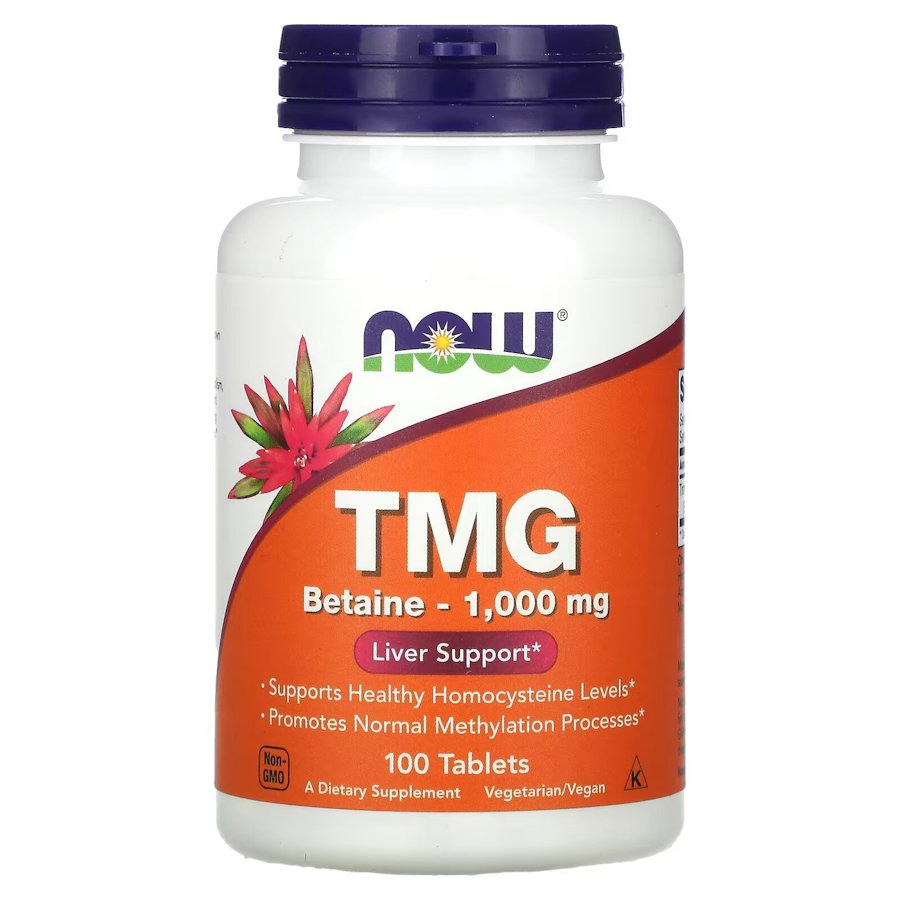 Натуральная добавка NOW TMG 1000 mg, 100 таблеток