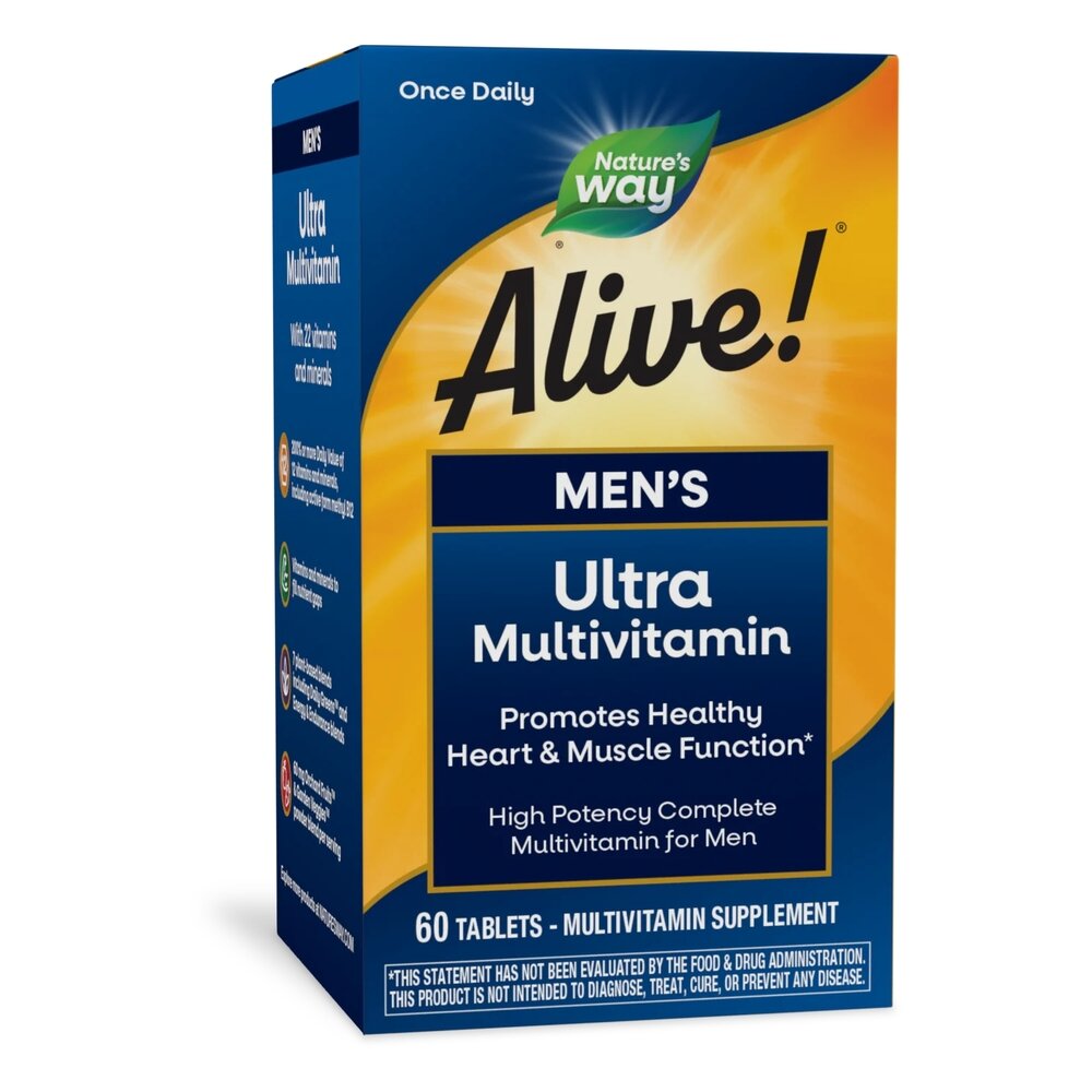 Вітаміни та мінерали Nature's Way Alive! Once Daily Men's Ultra Potency, 60 таблеток