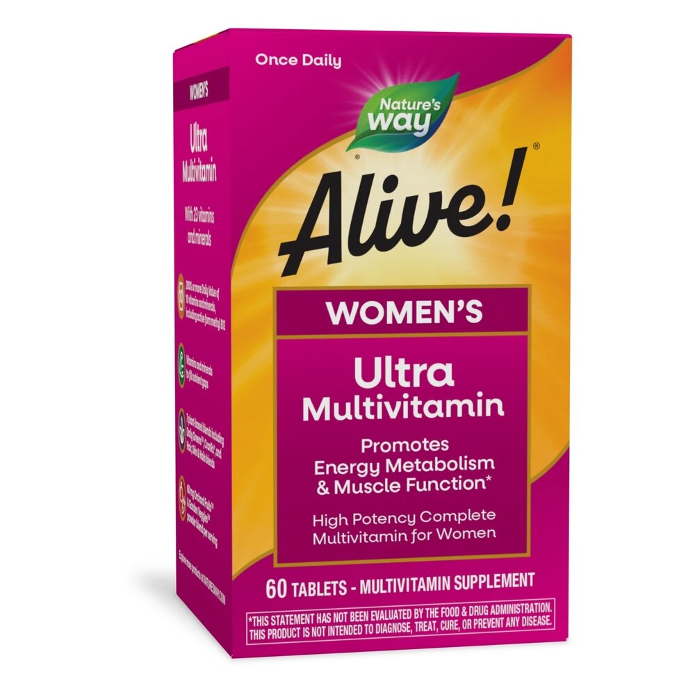 Вітаміни та мінерали Nature's Way Alive! Once Daily Women's Ultra Potency, 60 таблеток