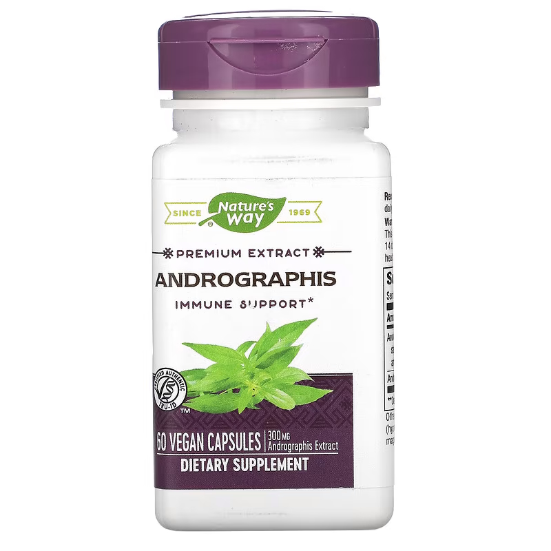 Натуральна добавка Nature's Way Andrographis, 60 вегакапсул