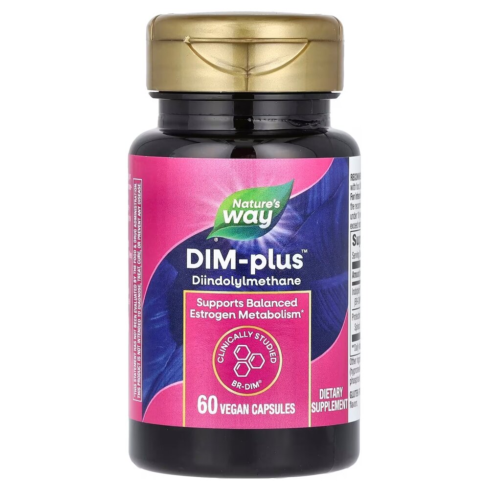 Натуральная добавка Nature's Way DIM-Plus Estrogen Metabolism, 60 вегакапсул. Фото 2