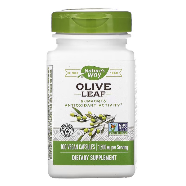 Натуральна добавка Nature's Way Olive Leaf, 100 вегакапсул