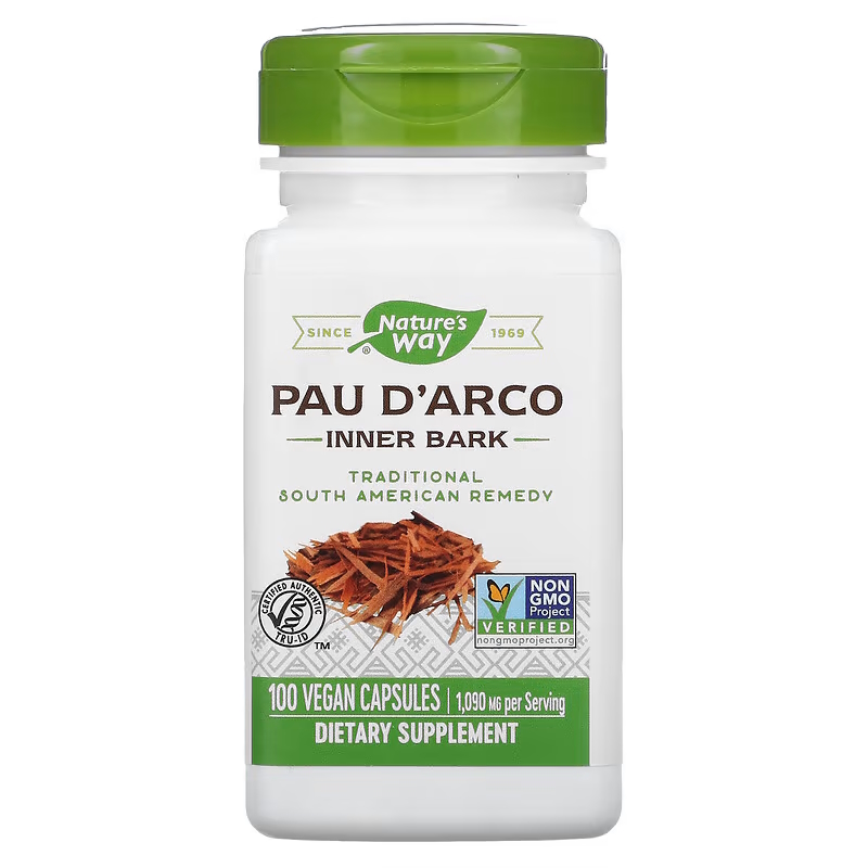 Натуральная добавка Nature's Way Pau D'Arco, 100 вегакапсул