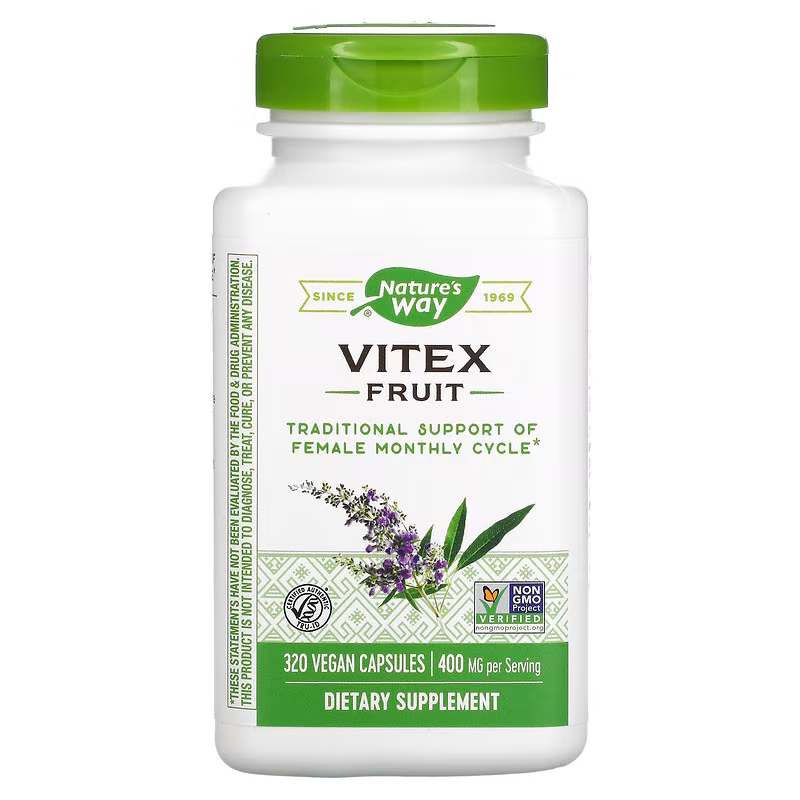 Натуральна добавка Nature's Way Vitex Fruit, 320 вегакапсул