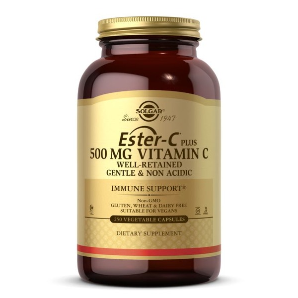 Вітаміни та мінерали Solgar Ester-C Plus Vitamin C 500 mg, 250 вегакапсул