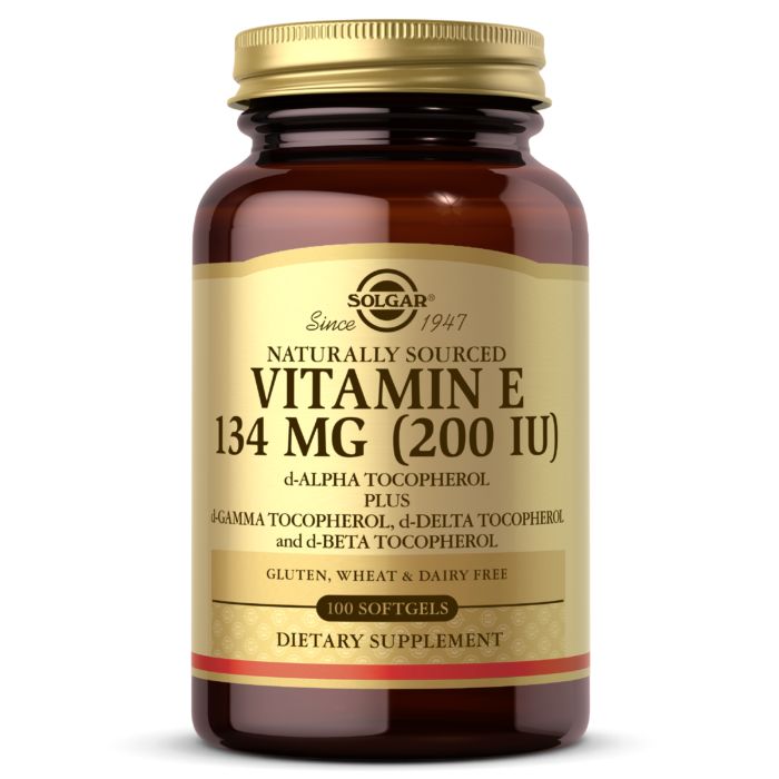 Витамины и минералы Solgar Vitamin E 134 mg (200 IU) Mixed Tocopherols, 100 капсул
