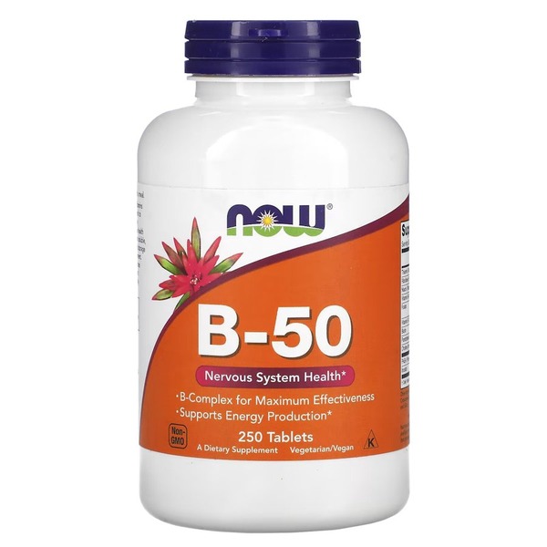 Вітаміни та мінерали NOW Vitamin B-50, 250 таблеток