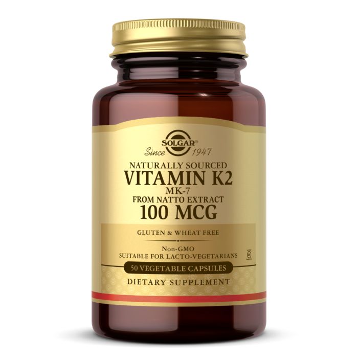 Вітаміни та мінерали Solgar Vitamin K2 100 mcg, 50 вегакапсул