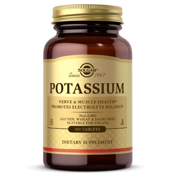Вітаміни та мінерали Solgar Potassium 99 mg, 100 таблеток