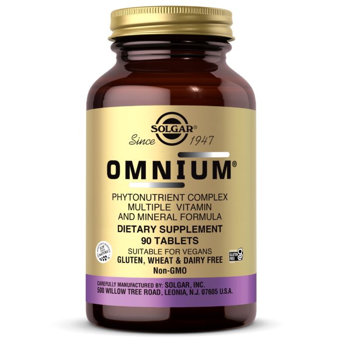 Витамины и минералы Solgar Omnium Phytonutrient Complex Multiple Vitamin and Mineral Formula, 90 таблеток