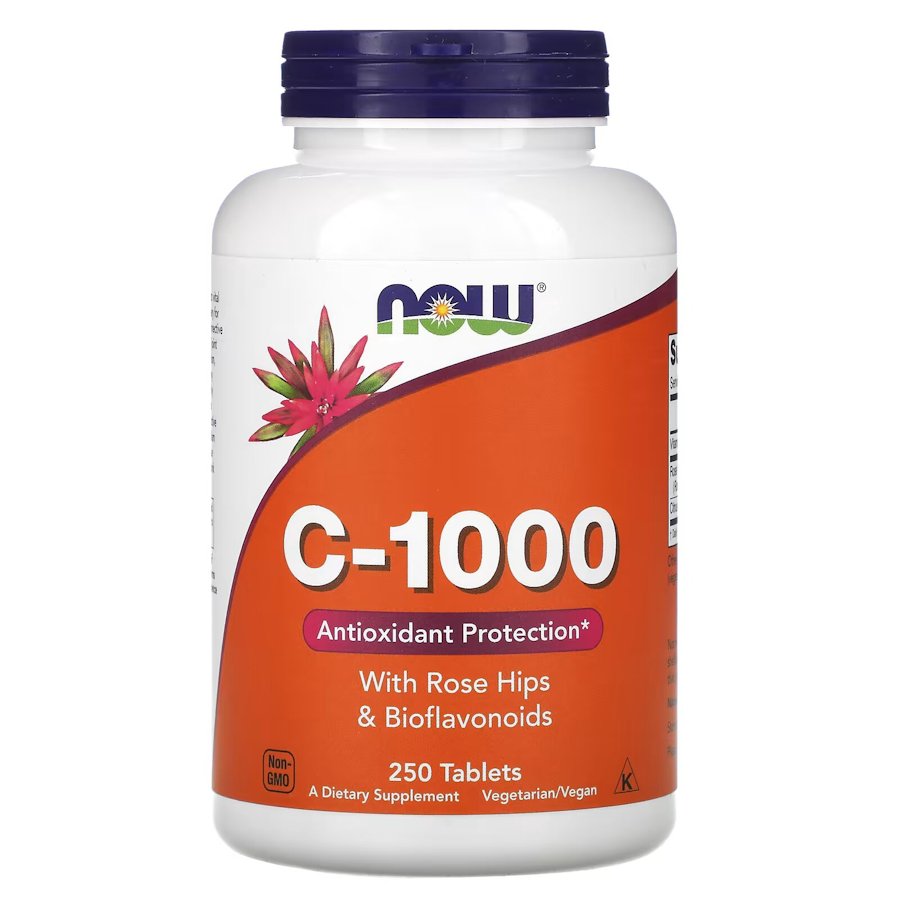 Витамины и минералы NOW Vitamin C-1000 with Rose Hips & Bioflavonoid, 250 таблеток
