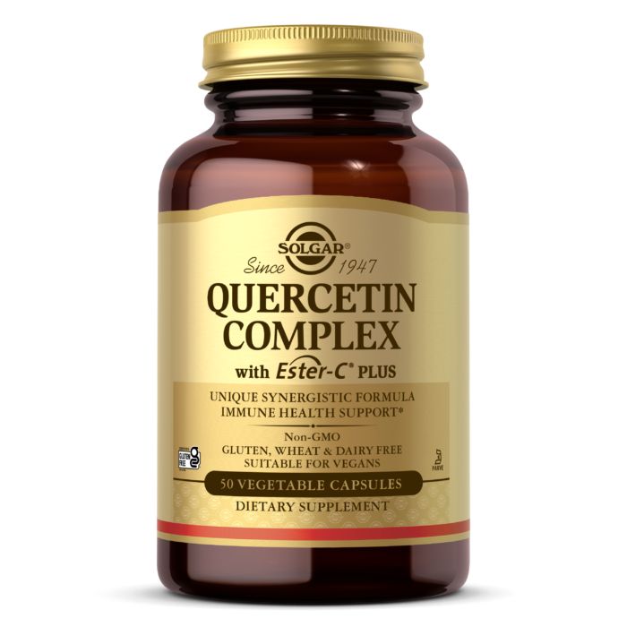 Натуральная добавка Solgar Quercetin Complex with Ester-C Plus, 50 вегакапсул