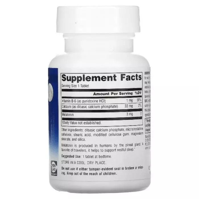 Натуральна добавка Source Naturals Sleep Science Melatonin 1 mg, 200 таблеток. Фото 2