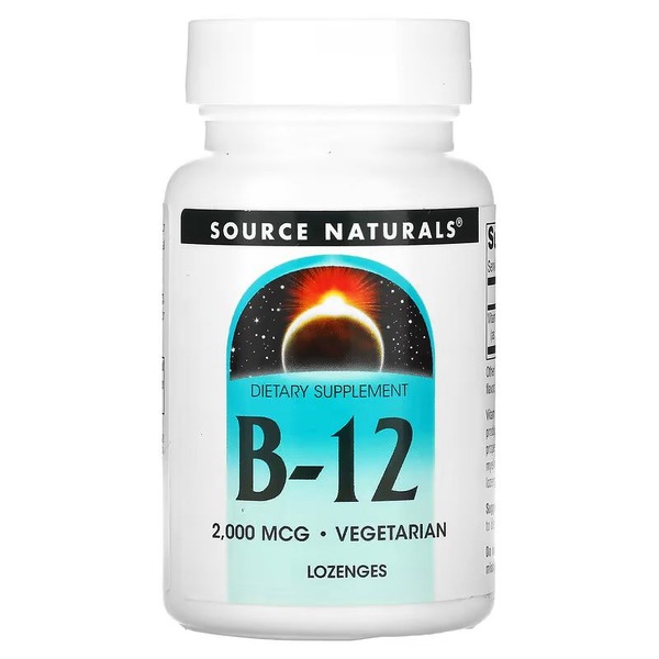 Вітаміни та мінерали Source Naturals B-12 2000 mcg, 100 льодяників