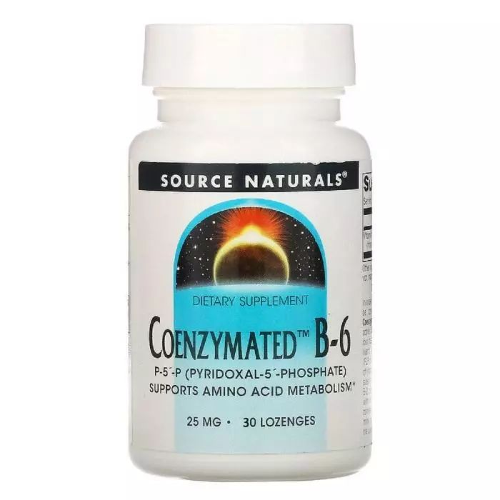 Вітаміни та мінерали Source Naturals Coenzymated Vitamin B6 25 mg, 30 льодяників