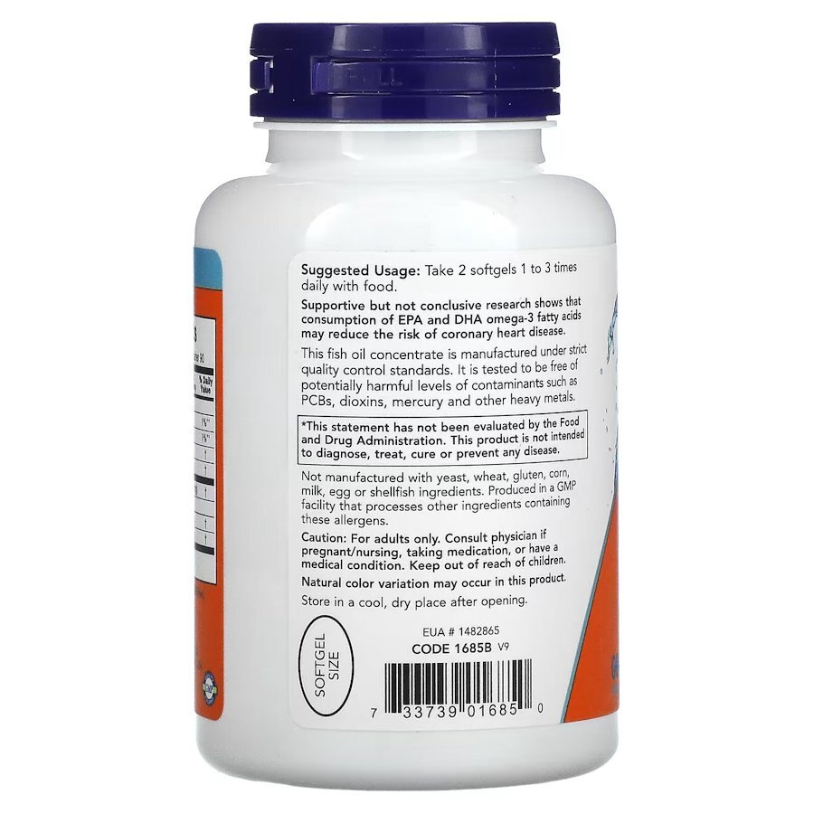 Жирні кислоти NOW Omega-3 Mini Gels, 180 капсул. Фото 3