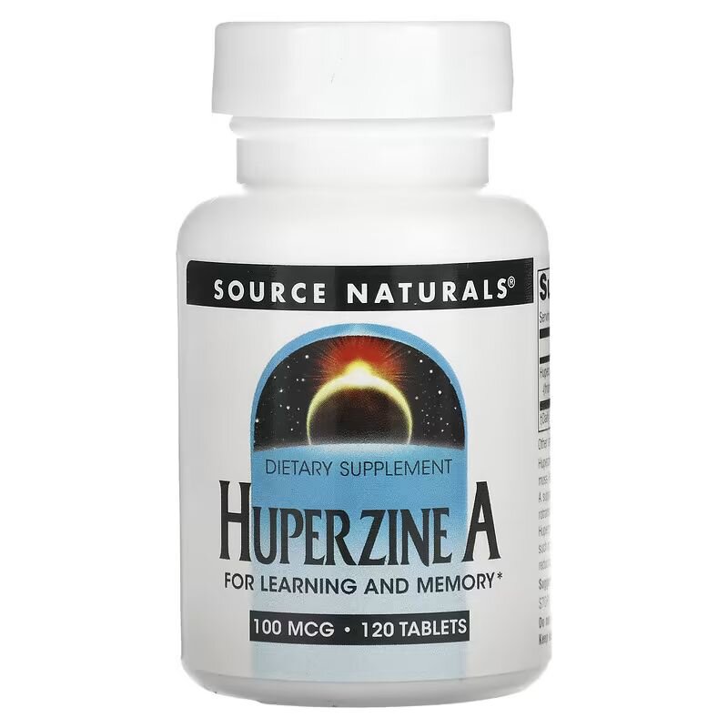 Натуральная добавка Source Naturals Huperzine А 100 mcg, 120 таблеток