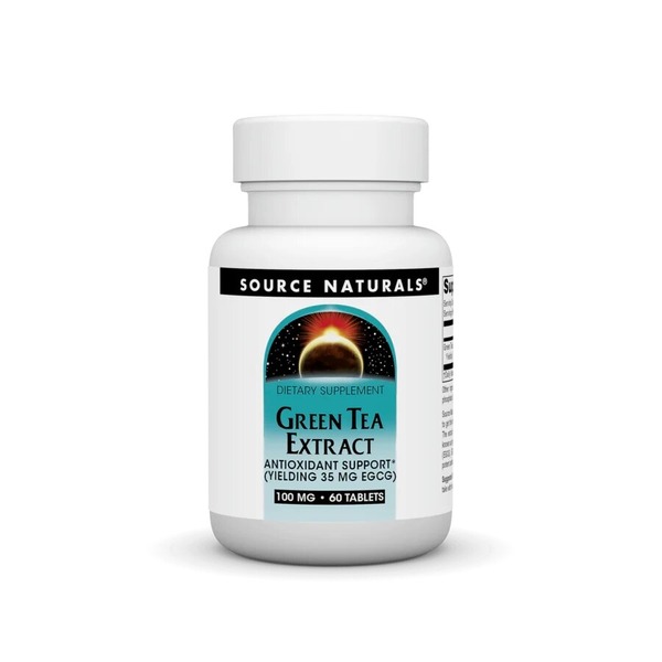 Натуральна добавка Source Naturals Green Tea Extract 100 mg, 60 таблеток