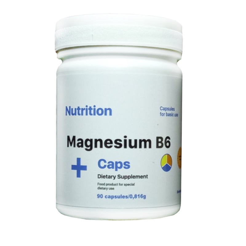 Вітаміни та мінерали EntherMeal Magnesium B6, 90 капсул