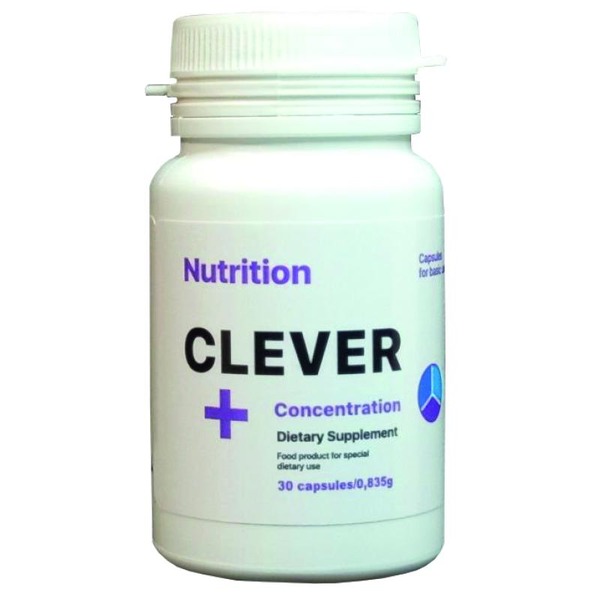 Амінокислота EntherMeal Clever + Concentration, 30 капсул