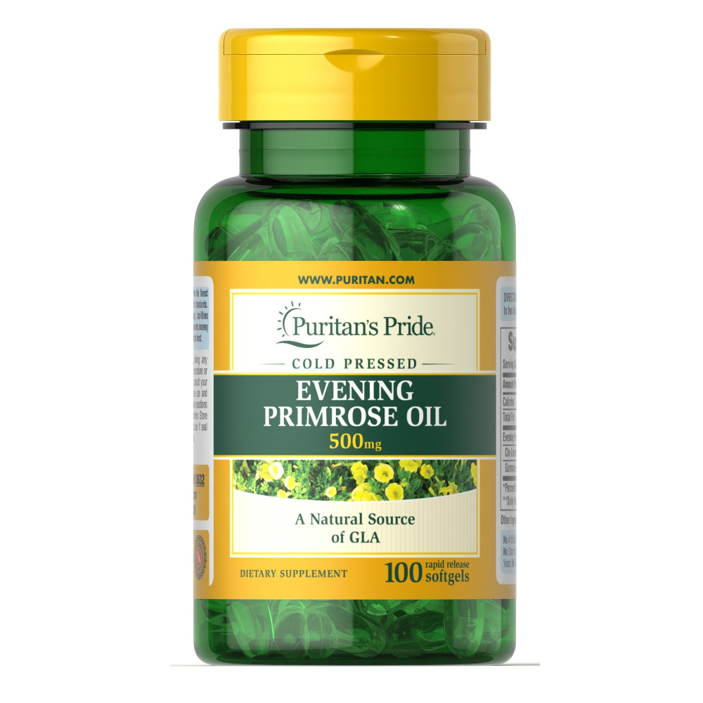 Жирные кислоты Puritan's Pride Evening Primrose Oil 500 mg, 100 капсул