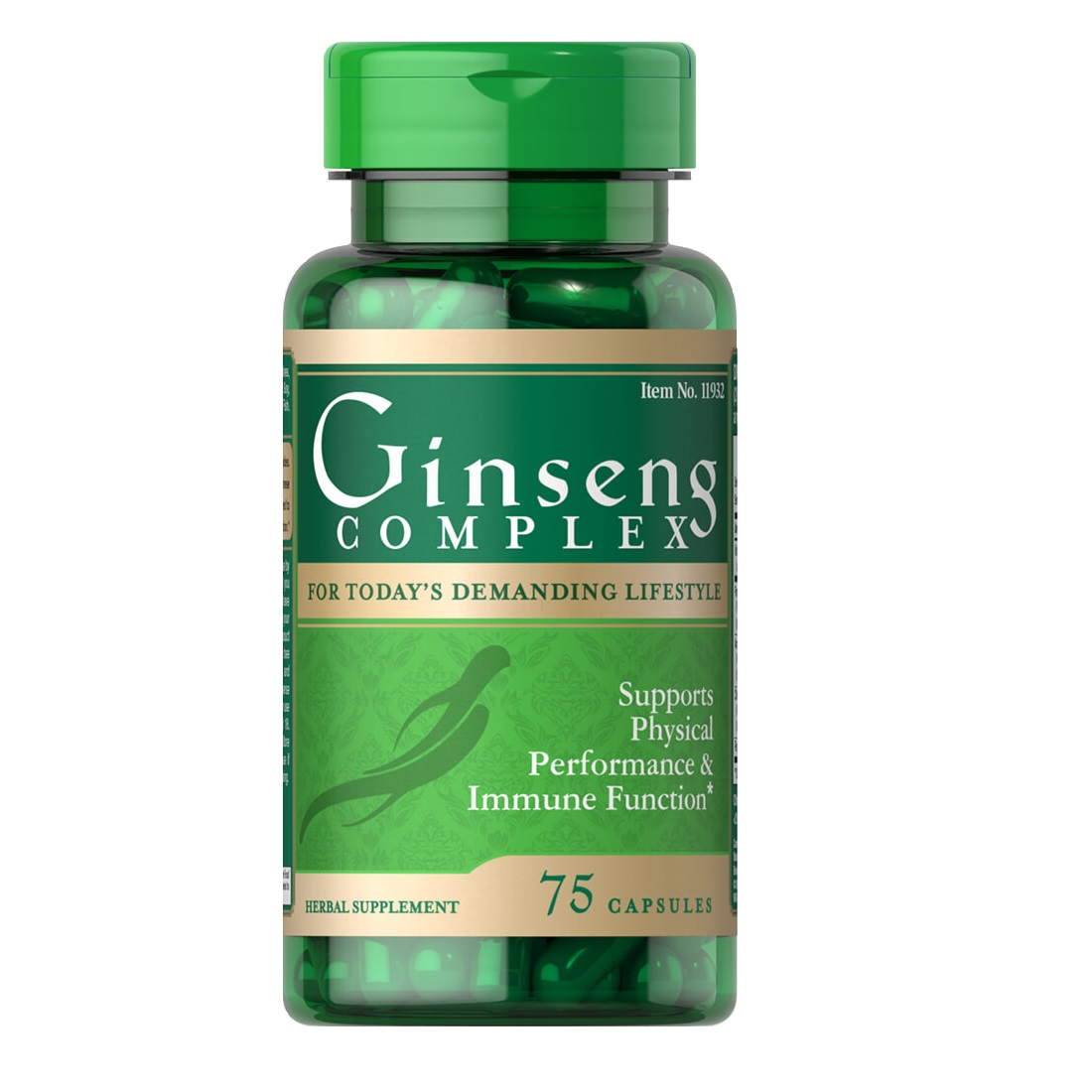 Натуральна добавка Puritan's Pride Ginseng Complex, 75 капсул
