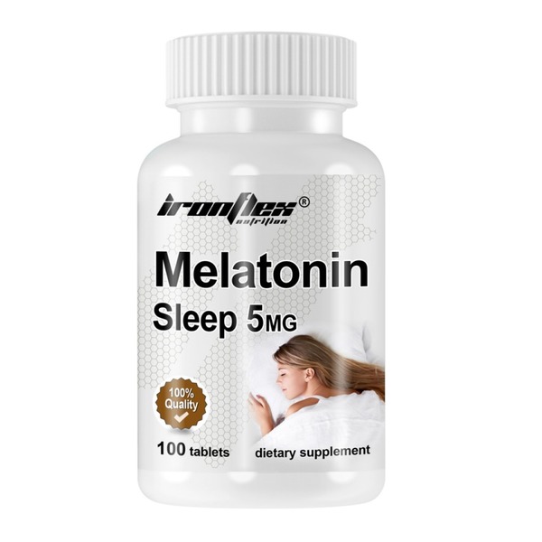 Натуральна добавка IronFlex Melatonin Sleep 5 mg, 100 таблеток