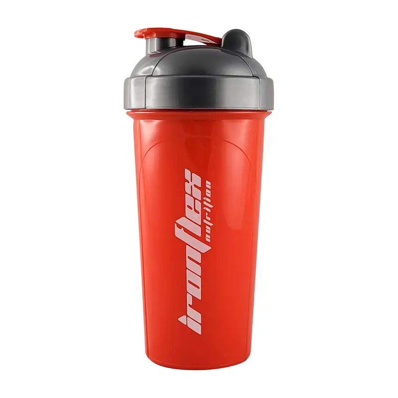 Шейкер IronFlex Shaker 700 мл, Red/Grey з сіткою лопастями