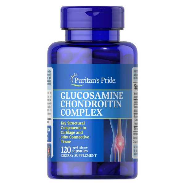 Хондропротектор, Puritan's Pride Glucosamine Chondroitin Complex, 120 капсул для поддержания здоровья суставов