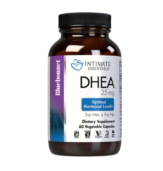 Природний гормон Bluebonnet Nutrition DHEA 25 mg, 60 вегакапсул оптимізація гормональних рівнів