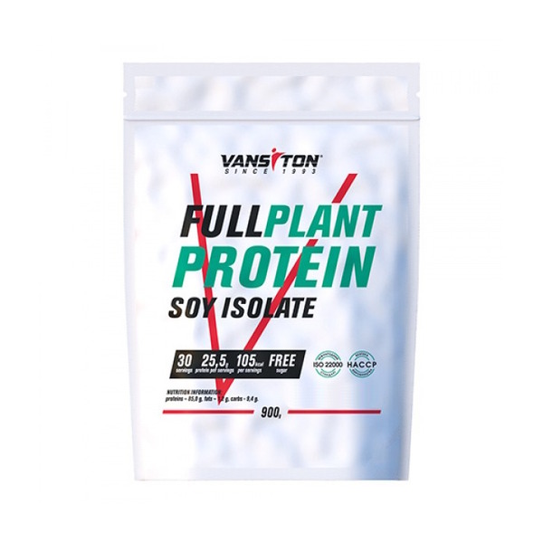 Ізолят соєвого білка Vansiton Full Plant Protein, 900 грам