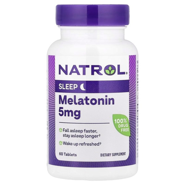 Мелатонин Natrol Melatonin 5mg Extra Strength, 60 таблеток для хорошего сна