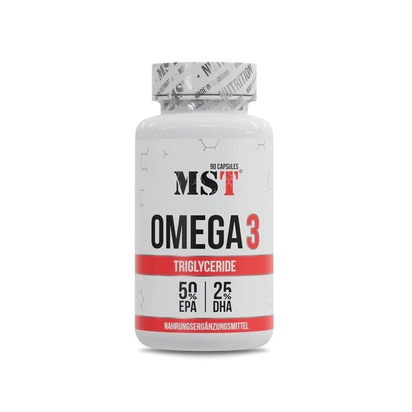 Рыбий жир MST Nutrition Omega 3 Triglyceride, 90 капсул для сердца и мозга