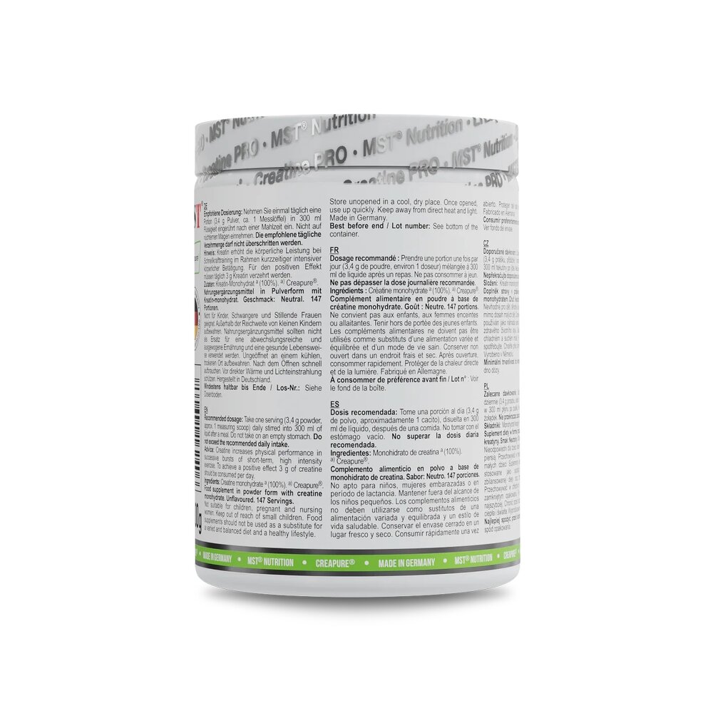 Креатин креапур MST Nutrition Creatine PRO Creapure, 500 грамм для роста мышц. Фото 3