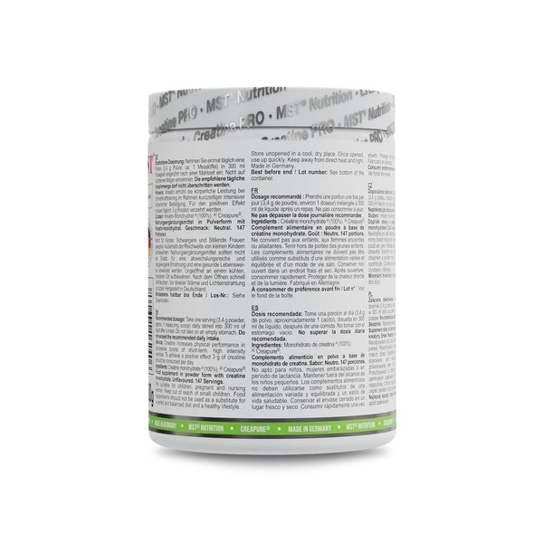 Креатин креапур MST Nutrition Creatine PRO Creapure, 500 грамм для роста мышц. Фото 3