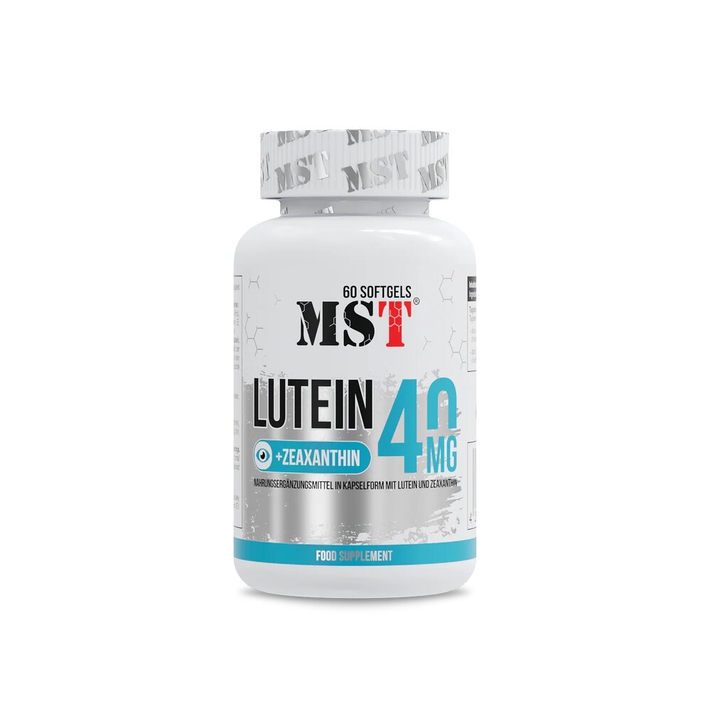 Лютеїн MST Nutrition Lutein 40 mg, 60 капсул з екстракту квіток чорнобривця